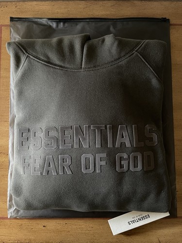 FOG   Felpa con cappuccio uomo Essentials Fear of God Off nera taglia X Large (XL) FW22