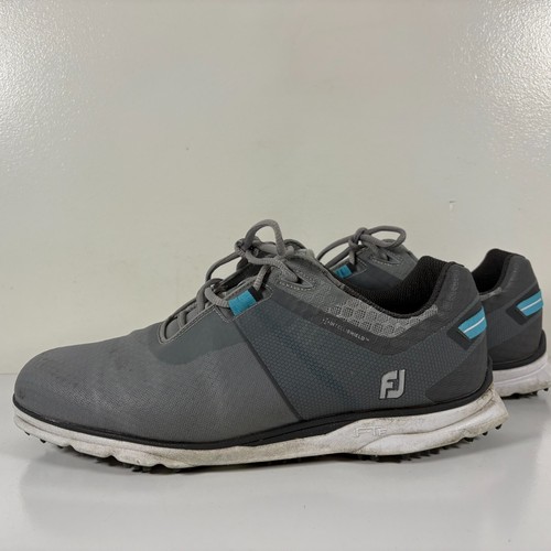 Footjoy Pro SL Golf Shoes Mens Size 11.5 Grey Blue Waterproof