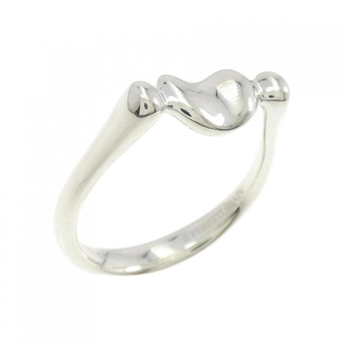 Tiffany Bean Ring 925 Silver US 5.5 Us 5.6mm Width, 2.8g