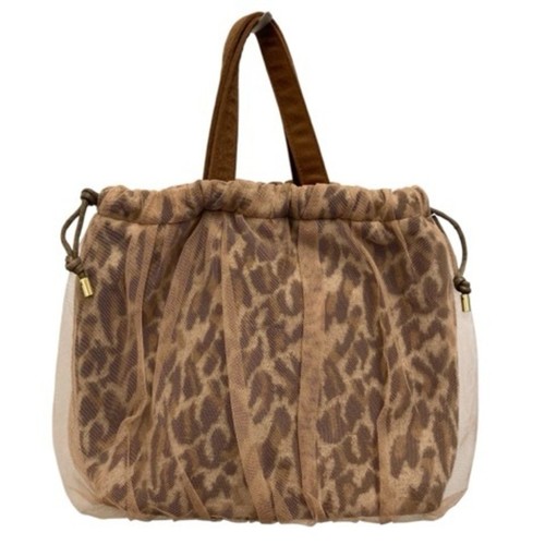 HERMÈS Bridget Birkin Handbag Tote Bag Leopard Print Brown U 04aefa229f82d9fbbea5150