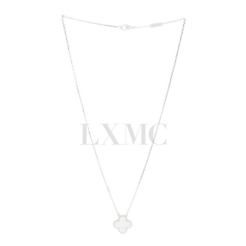 Van Cleef & Arpels Alhambra Necklace in White G with Mother of Pearl