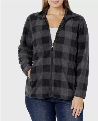 Amazon Essentials Womens Classic fit Full Zip Polar Soft Fleece Jacket   Charcoa