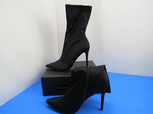 FASHION NOVA SHOES Women's Fashion Nova Catch Me Later Bootie Black Boots Shoes Size 11 NEW