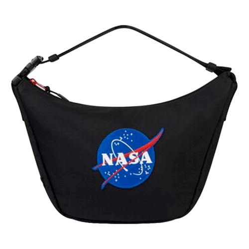 Borsa a tracolla Balenciaga Nasa logo tracolla nera nylon riciclato nuova con etichetta