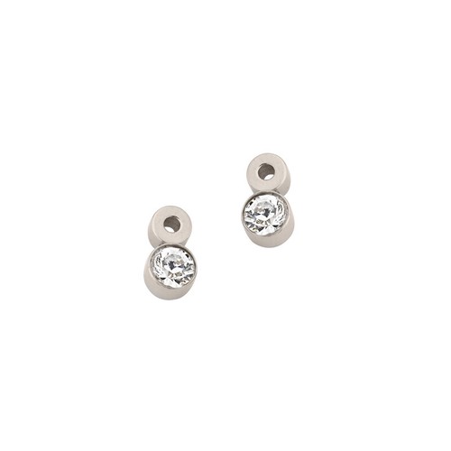 Orecchini a perno CEM cristallo Swarovski titanio