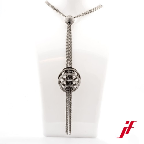 Chopard Collier 750 18K Oro Bianco 438 Diamanti Brillanti 3 66 CT
