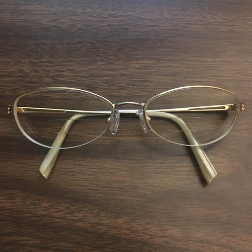 Carolina Herrera NY Eye Glasses Frames Eyeglasses 51 17 135 G Bone H106 Japan