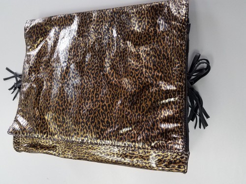 Pochette vintage ALDO ZANETTE ghepardo stampa nera