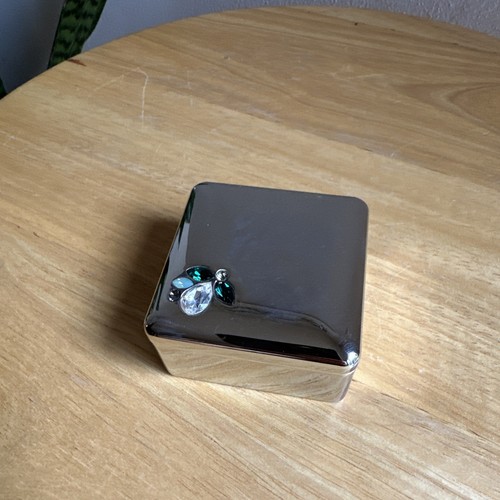 Swarovski Crystal 1271013 confezione gioiello regalo tono argento con cristalli verdi