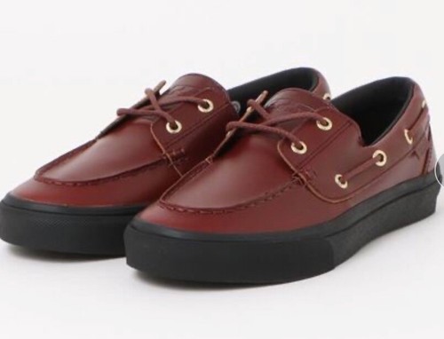 Vans 2 Eyelet Natural Leather Brown color V176CF Men's Size US 4 9