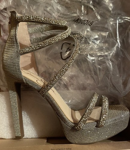 Sandalo abito Jessica Simpson Beyonah tacco alto cinturino plateau 6 5 M