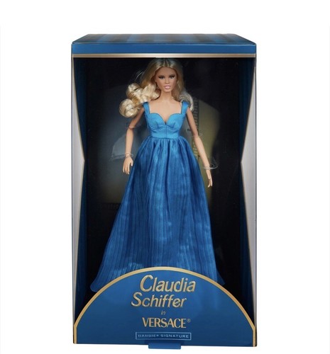 Barbie Supermodella Claudia Schiffer bambola in abito Versace IN MANO