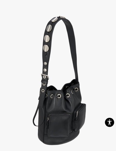 ZARA Leather Bucket Bag Shoulder Hand Women's
