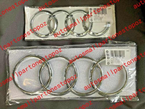 Audi Q7 2016 2021 Set Front and Rear Chrome Badge RING RINGS Combo