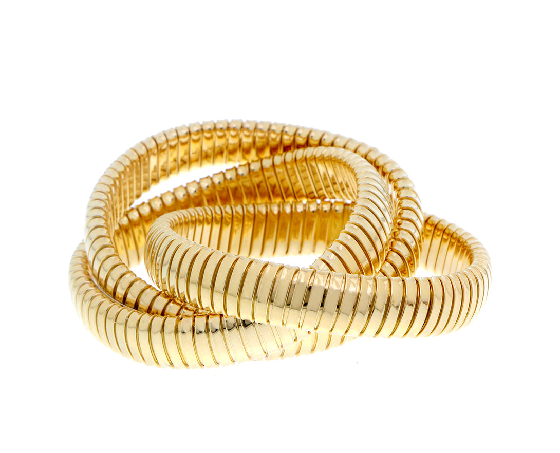 BODES & BODE Triple yellow gold tubo bracelet