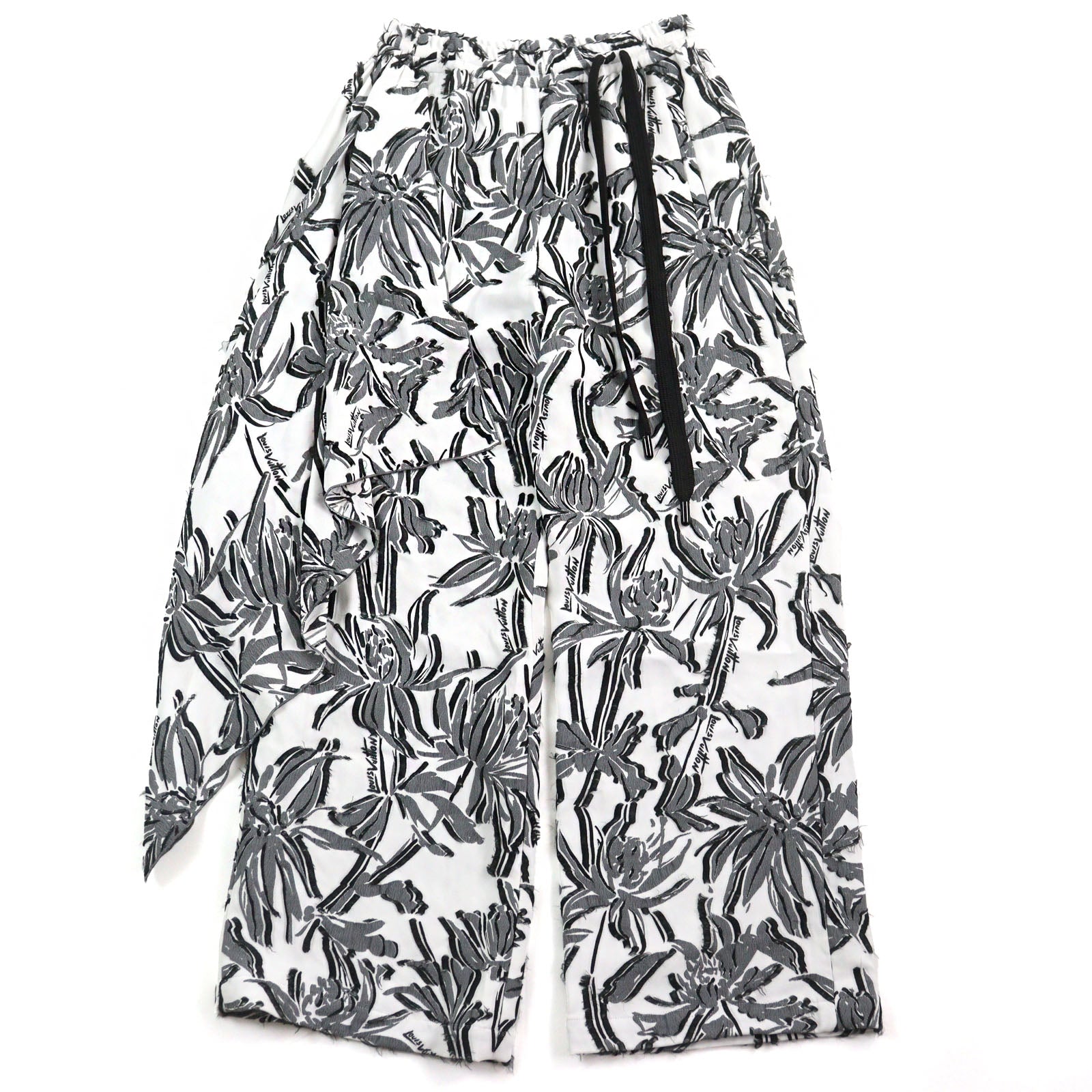 LOUIS VUITTON Pants HOP65WXI0 Outer: 69% rayon  Outer: 31% polyester  Lining: 100% cotton White gray mens 36 Used Authentic
