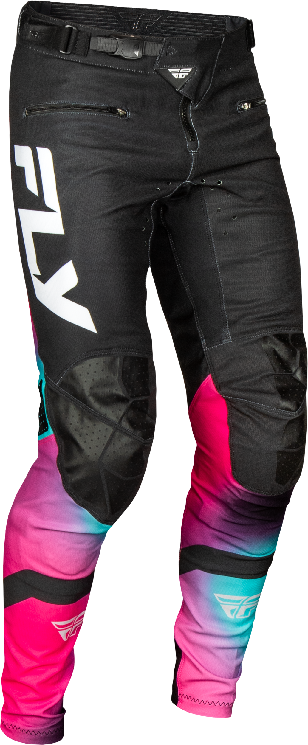 FLY RACING Youth Rayce Bicycle Pants Fuschia/Black/Teal Sz 24   Performance BMX/MTB Gear