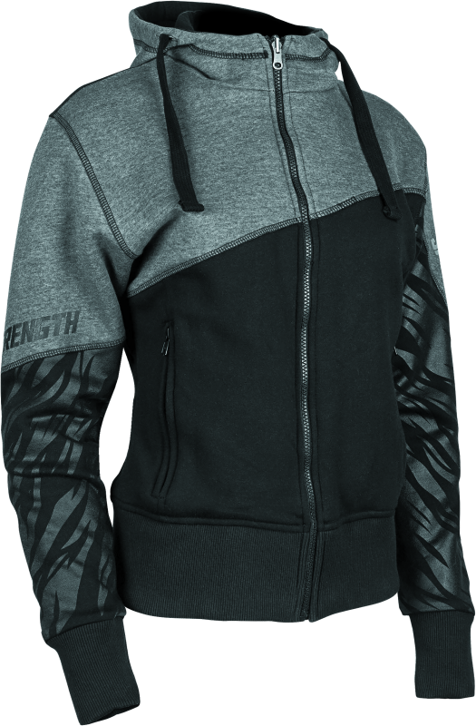 Speed and Strength Cat Outa Hell Hoody Grey/Black Womens   3XL