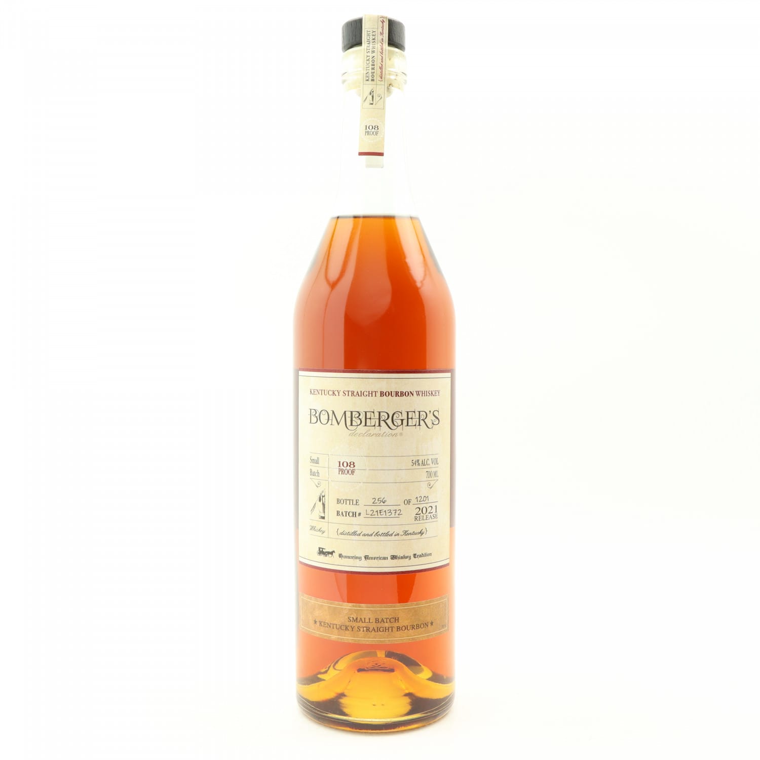 OLD SPIRITS COMPANY Michter's Bomberger's Small Batch Straight Kentucky Bourbon Whiskey   2021 (54%, 75cl)