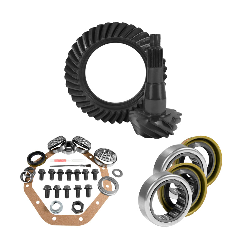 YUKON GEAR & AXLE Yukon ZF 9.25in CHY 3.55 Rear Ring & Pinion Install Kit Axle Bearings and Seal