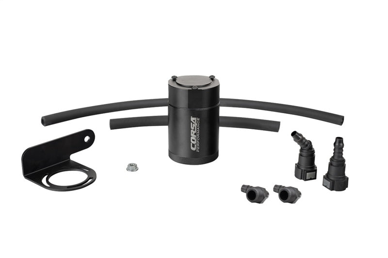 CORSA PERFORMANCE Corsa 2019 2025 Silverado/Sierra & 2021 2025 Tahoe/Suburban/Yukon/Denali Aluminum Oil Catch Can