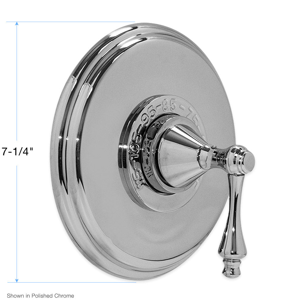 Trim for Sigma 200 Series 1/2" Thermostatic Shower Set with Montreal Handle with No Volume Control 1.001796.V0T