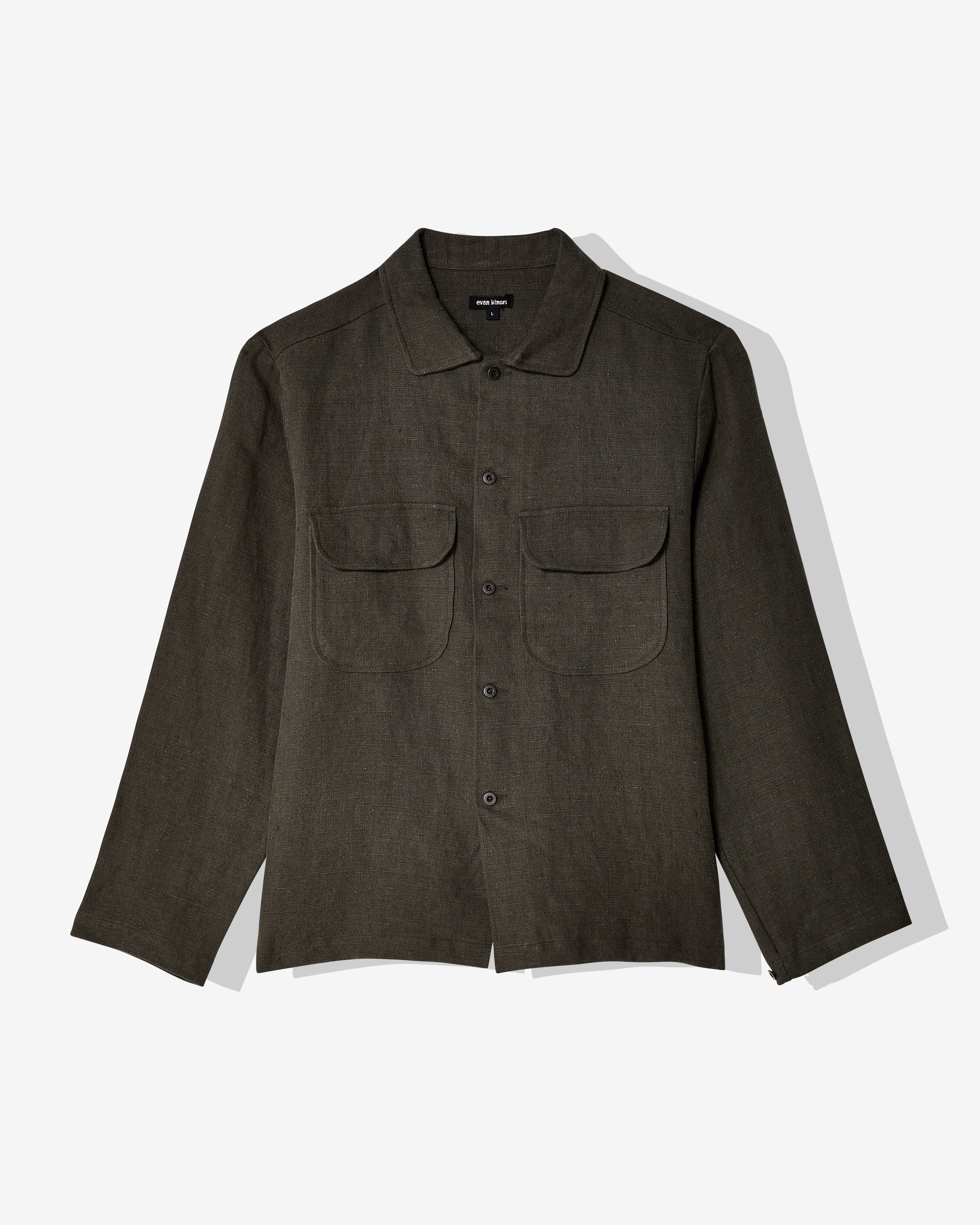 Evan Kinori   Men's Field Shirt   (Anthracite)