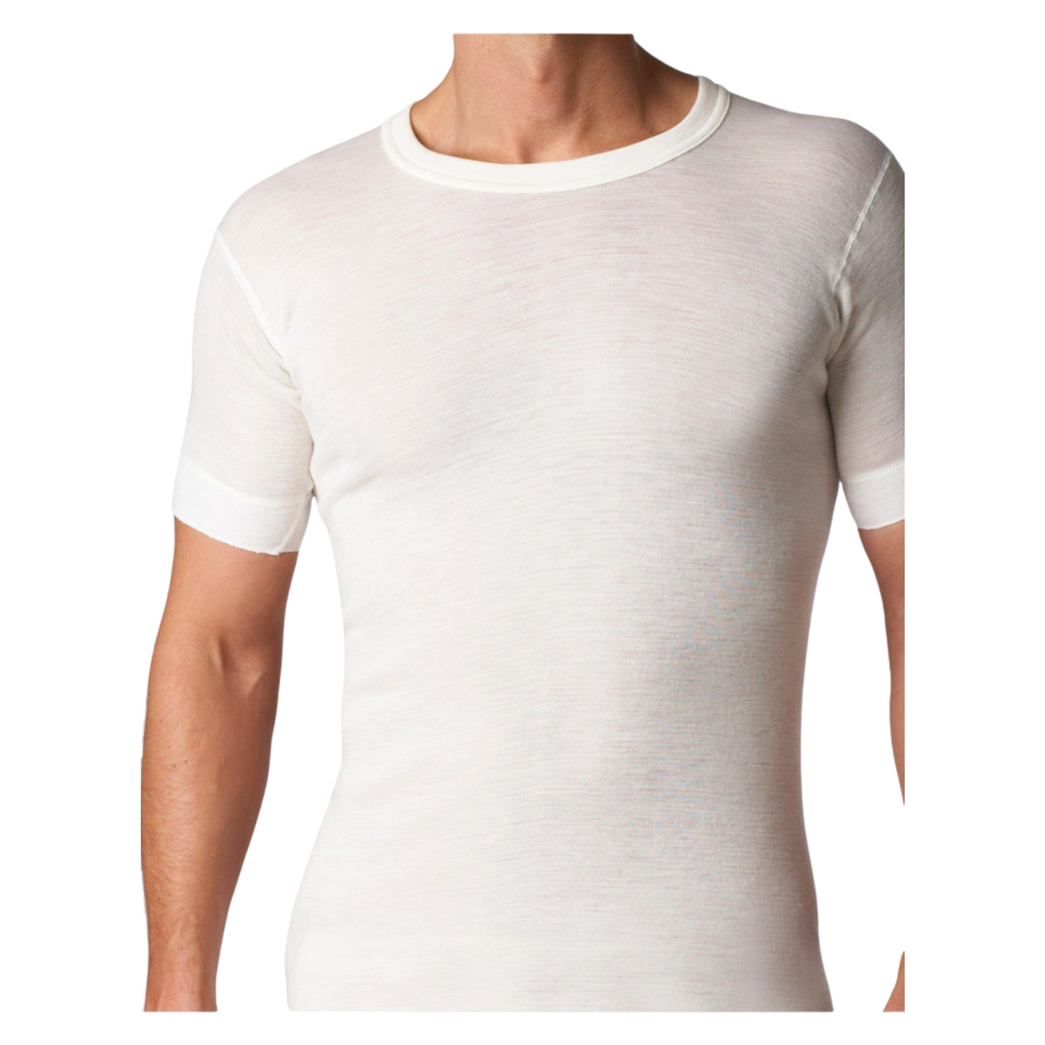 STANFIELDS Stanfield's Men's Short Sleeve Shirt 4311   Superwash Wool/Nylon Blend, Crew Neck, Rib Cuffs, Superior Comfort, Durability & Easy Care Sizes S XL