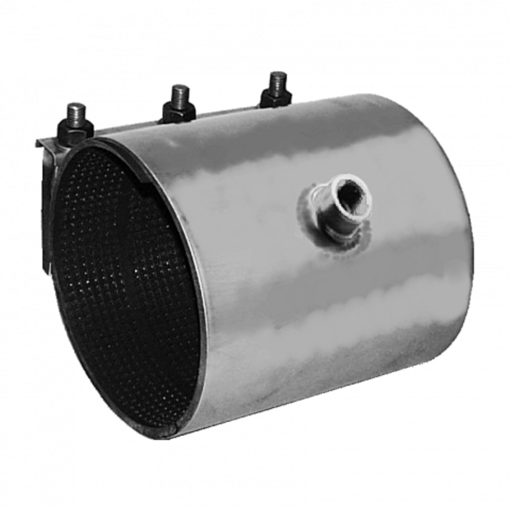 Robar 5616 Series 12 Inch All Stainless Tapped Repair Clamps, IP Thread, NBR Gasket, for Water Main Connections, 150 PSI Rated, NSF 61 Certified