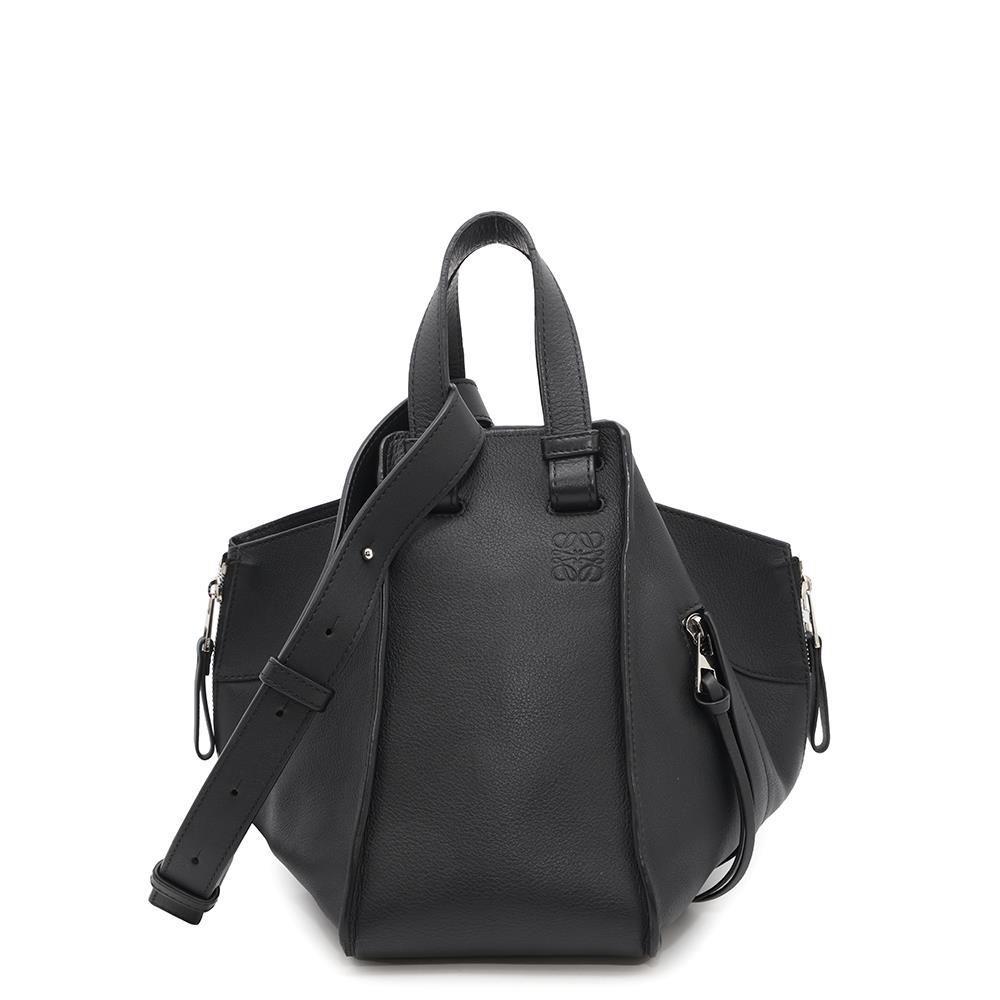 LOEWE Hammock Shoulder Bag Black387.30.S35 Leather Size Small