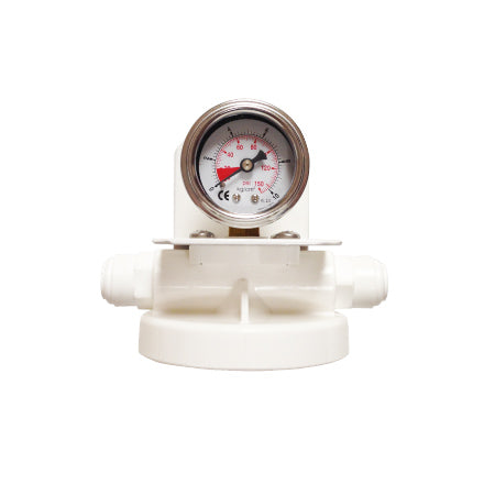 BEVGUARD® BevGuard BGC Single, 105021, Cuno AquaPure Alternate Single Head and Gauge, 3/8"FQC