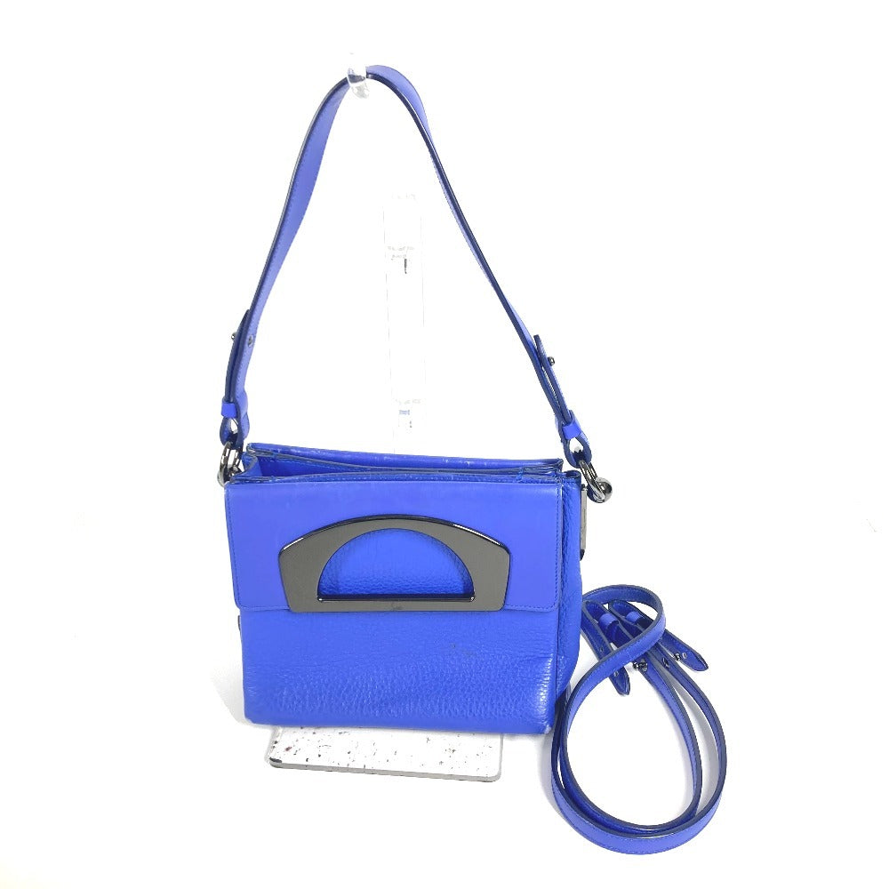Christian Louboutin Shoulder Bag leather blue logo