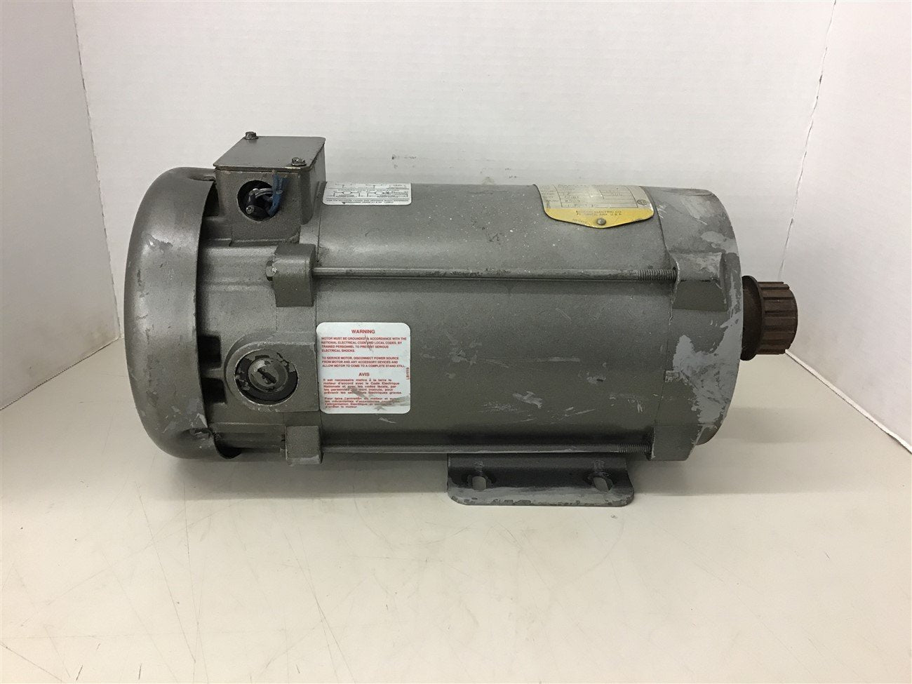 BME BEARINGS AND SURPLUS Baldor CD5318 1 HP DC Motor 180 Arm Volt 200/100 Field Volt 1750 SH Wound 56C