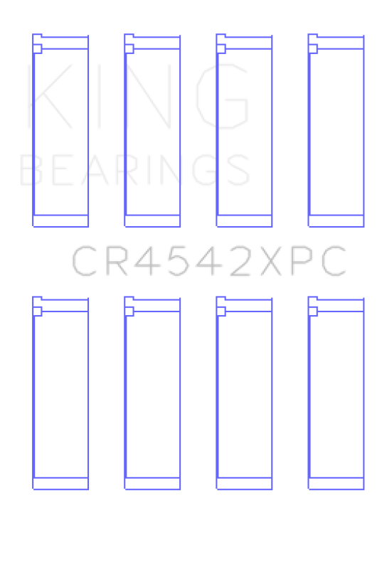 KING ENGINE BEARINGS King Honda K Series pMaxKote Performance Rod Bearing Set   Size STDX