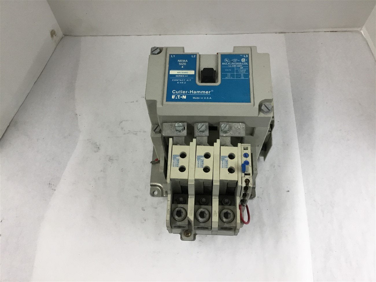 BME BEARINGS AND SURPLUS Eaton Cutler Hammer AN16NN0 Nema Size 4 Starter 460 V @ 100 HP