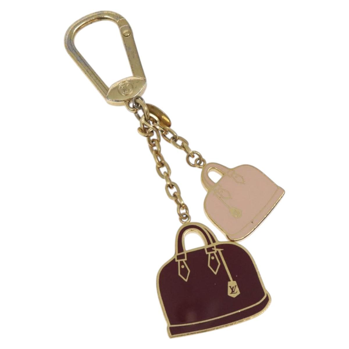 LOUIS VUITTON Charm metal Gold Tone M66983 LV Auth 125008