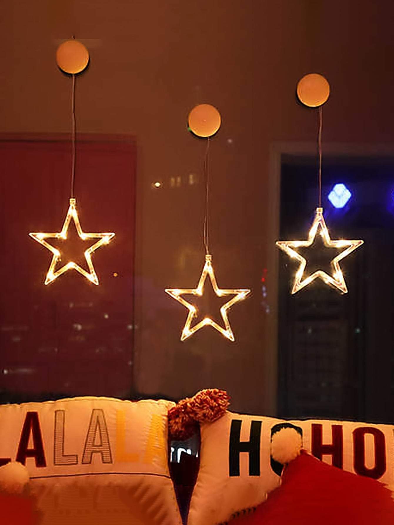 BAGALLERY Shein  1pc Ramadan Star Suction Cup Decorative Light