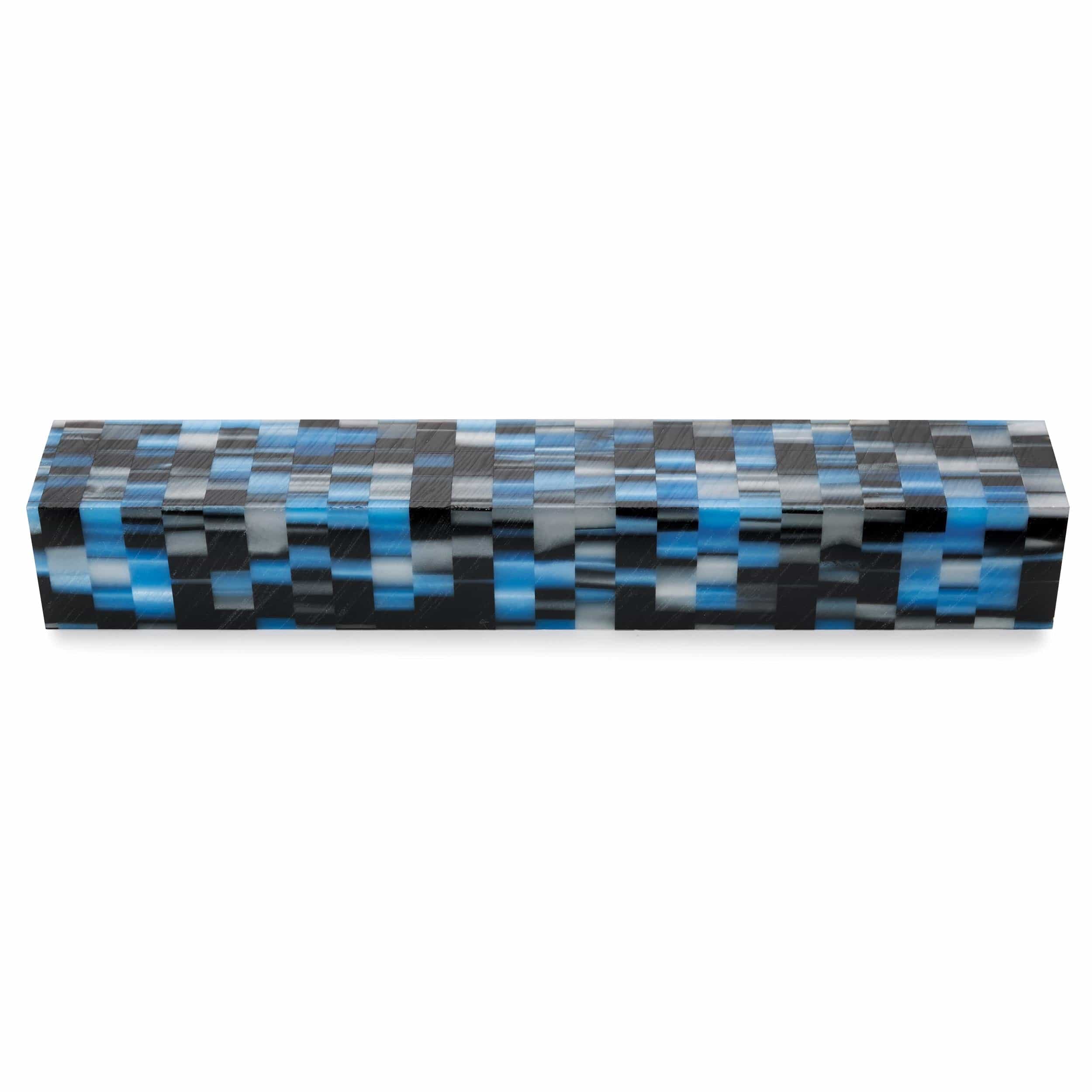 WOODRIVER Acrylic Pen Blank   3/4" x 3/4" x 5"   Silver Rubix