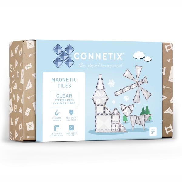 CONNETIX TILES Connetix Clear Pack    34 pc