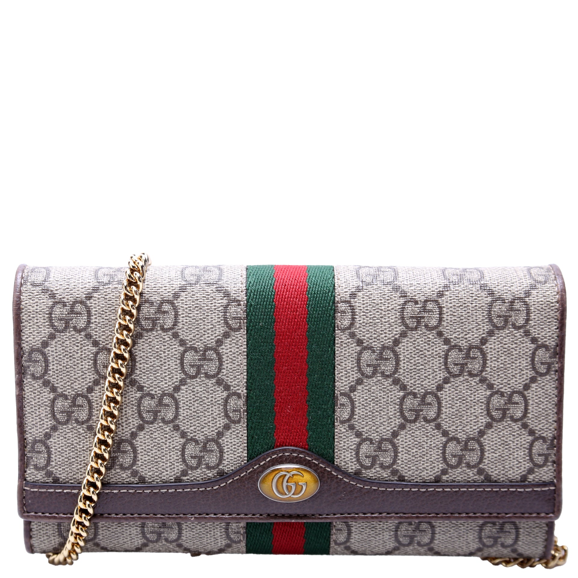 GUCCI 546592 Ophidia GG Supreme Chain Wallet