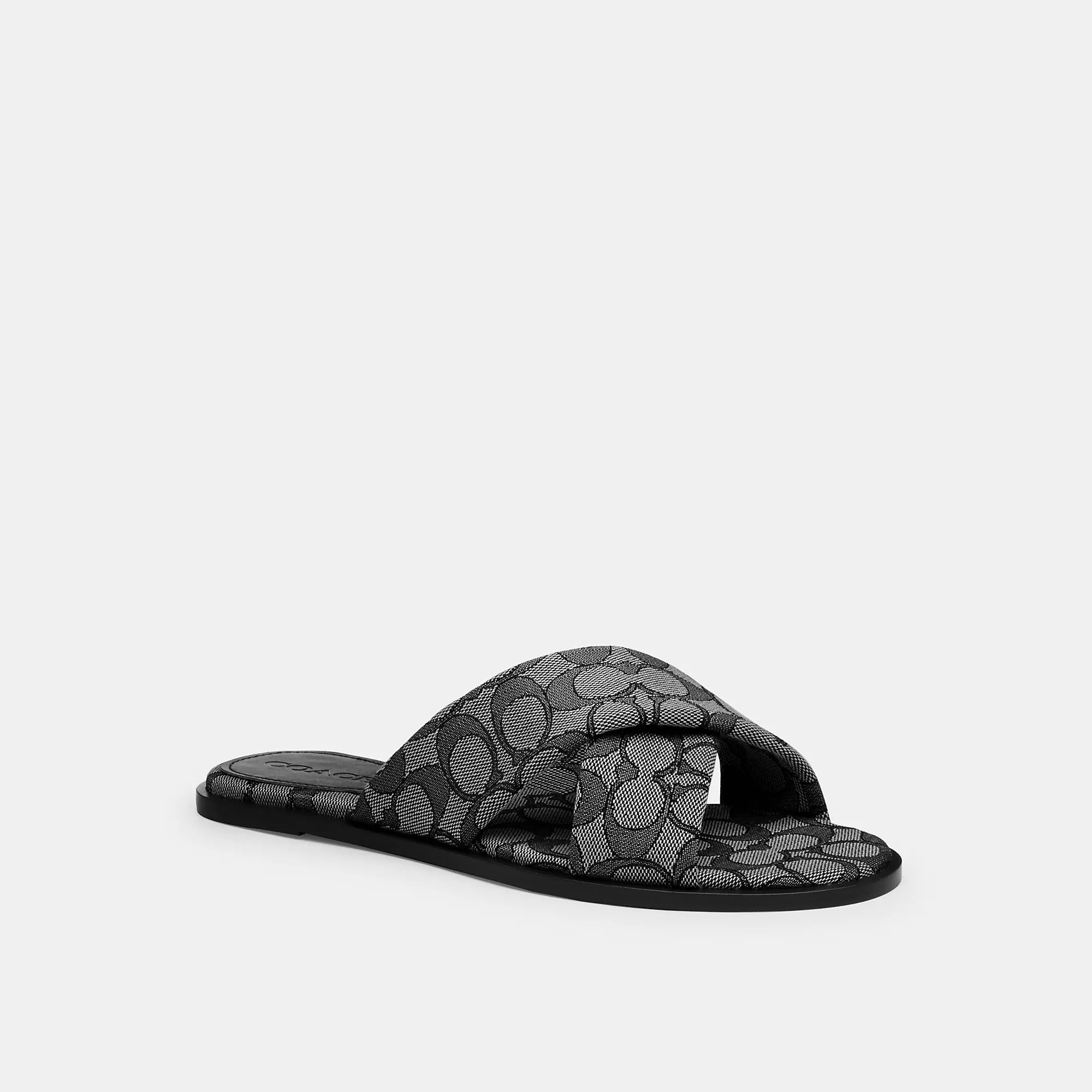2037 Coach Outlet Link Criss Cross Slide In Signature Jacquard