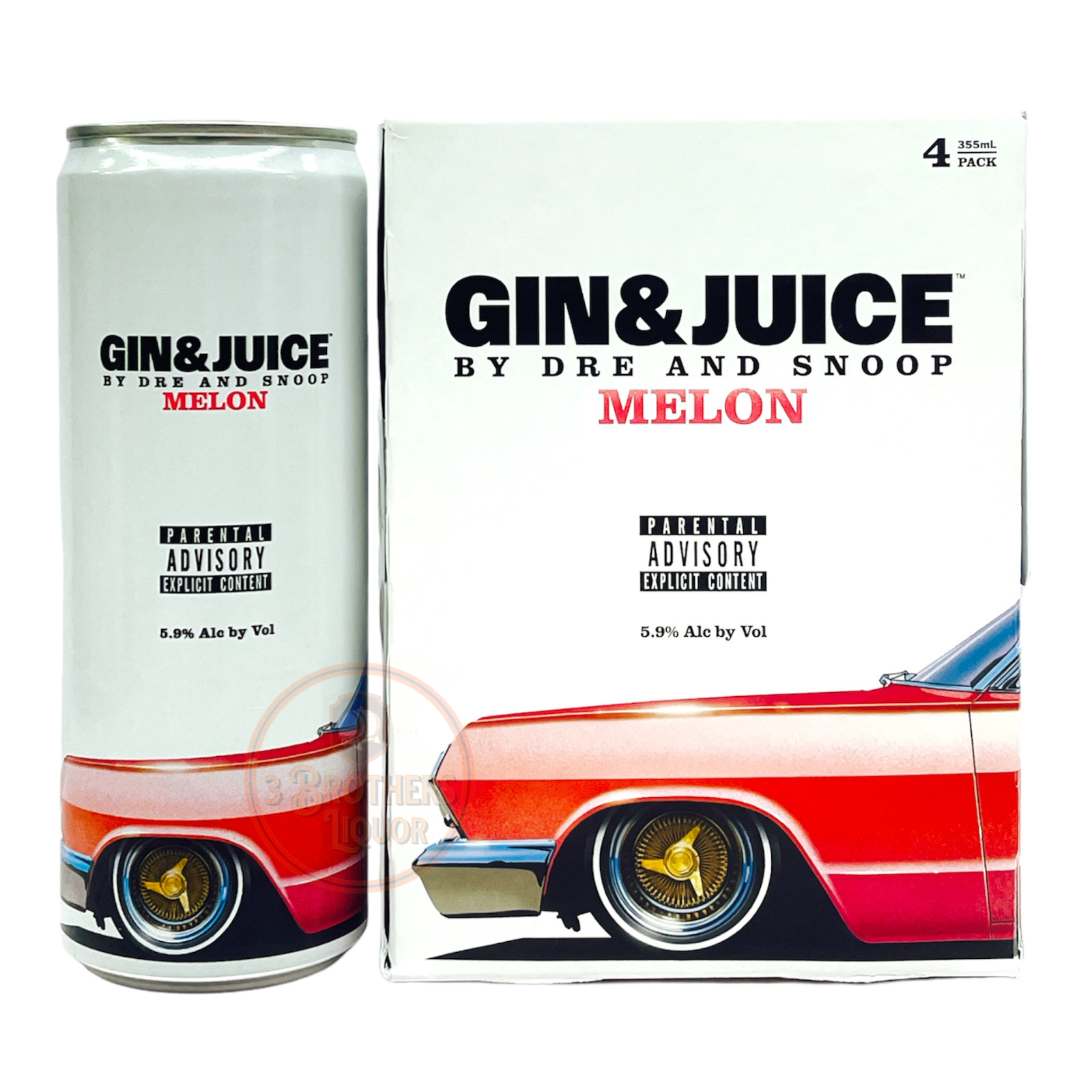 Gin & Juice By Dr. Dre And Snoop Dogg Melon RTD Cocktail 4Pk Cans