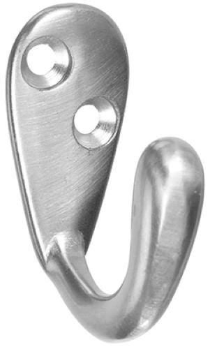 NATIONAL MFG/SPECTRUM BRANDS HHI National N830 142 / SPB1425 Satin Nickel Zinc Single Prong Robe Hook
