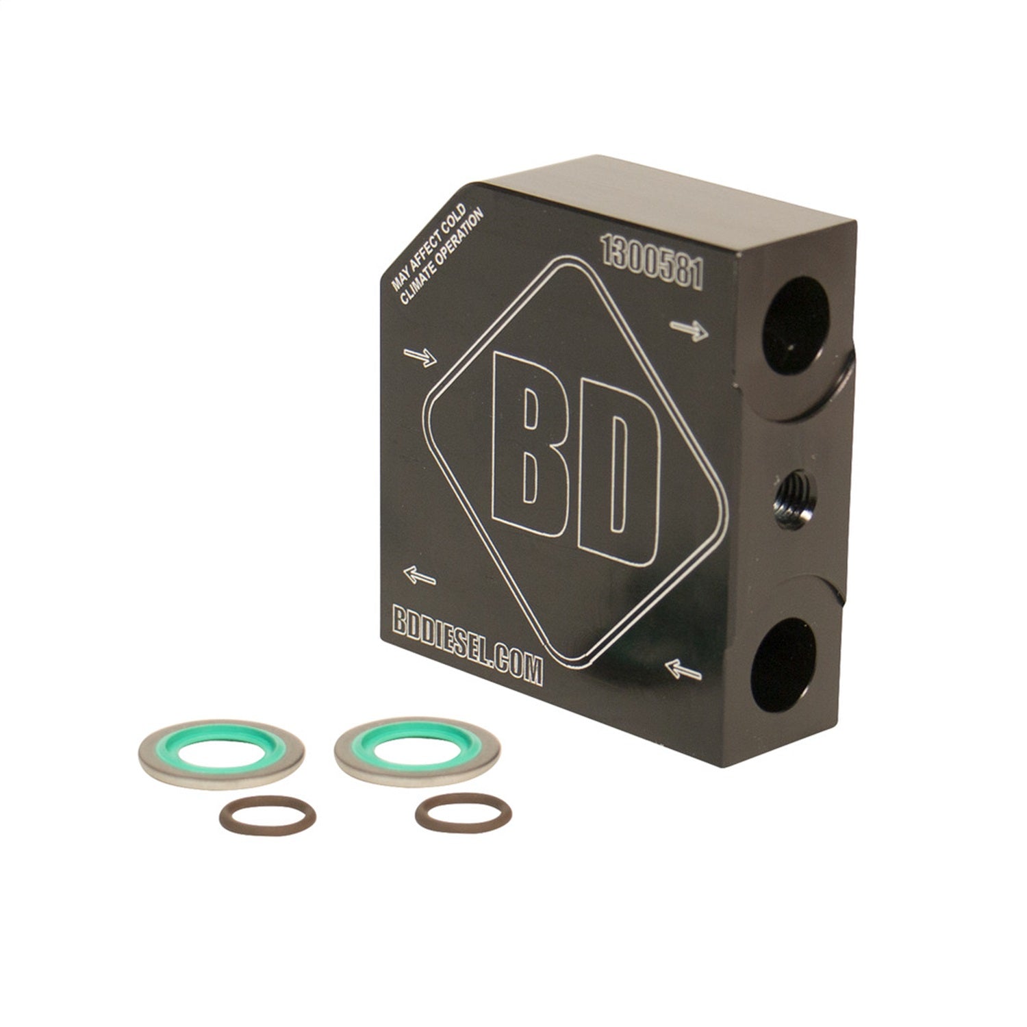 BD Diesel 1061527 Transmission Oil Cooler Bypass Tube Eliminator Kit;