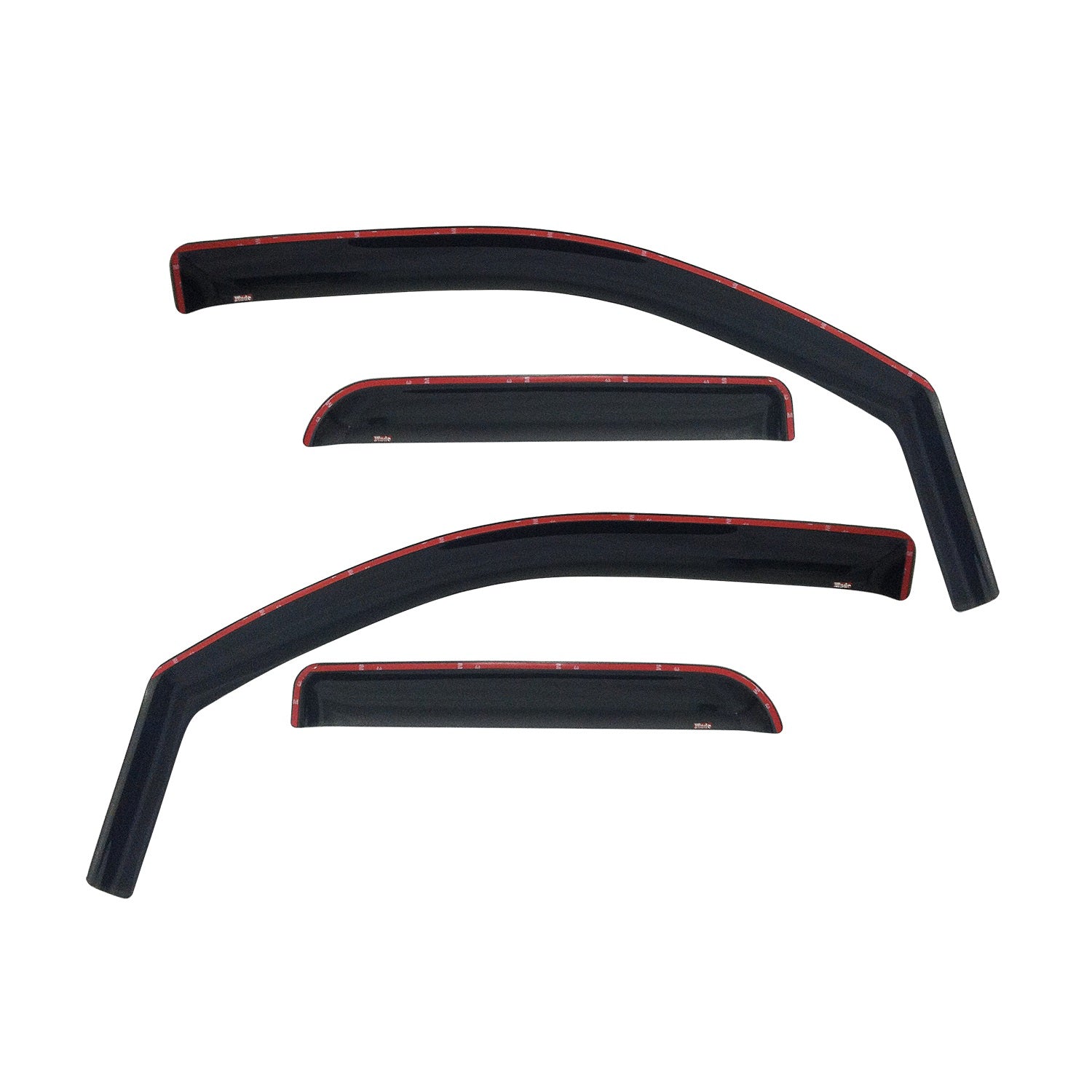 Westin 72 39407 In Channel Wind Deflector; 4 pc.; Smoke;