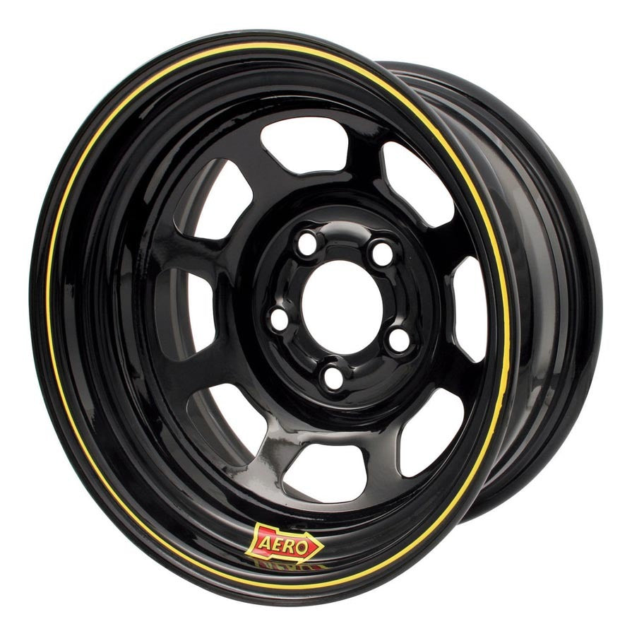 AERO RACE WHEELS 50 174740 15x7 4in. 4.75 Black
