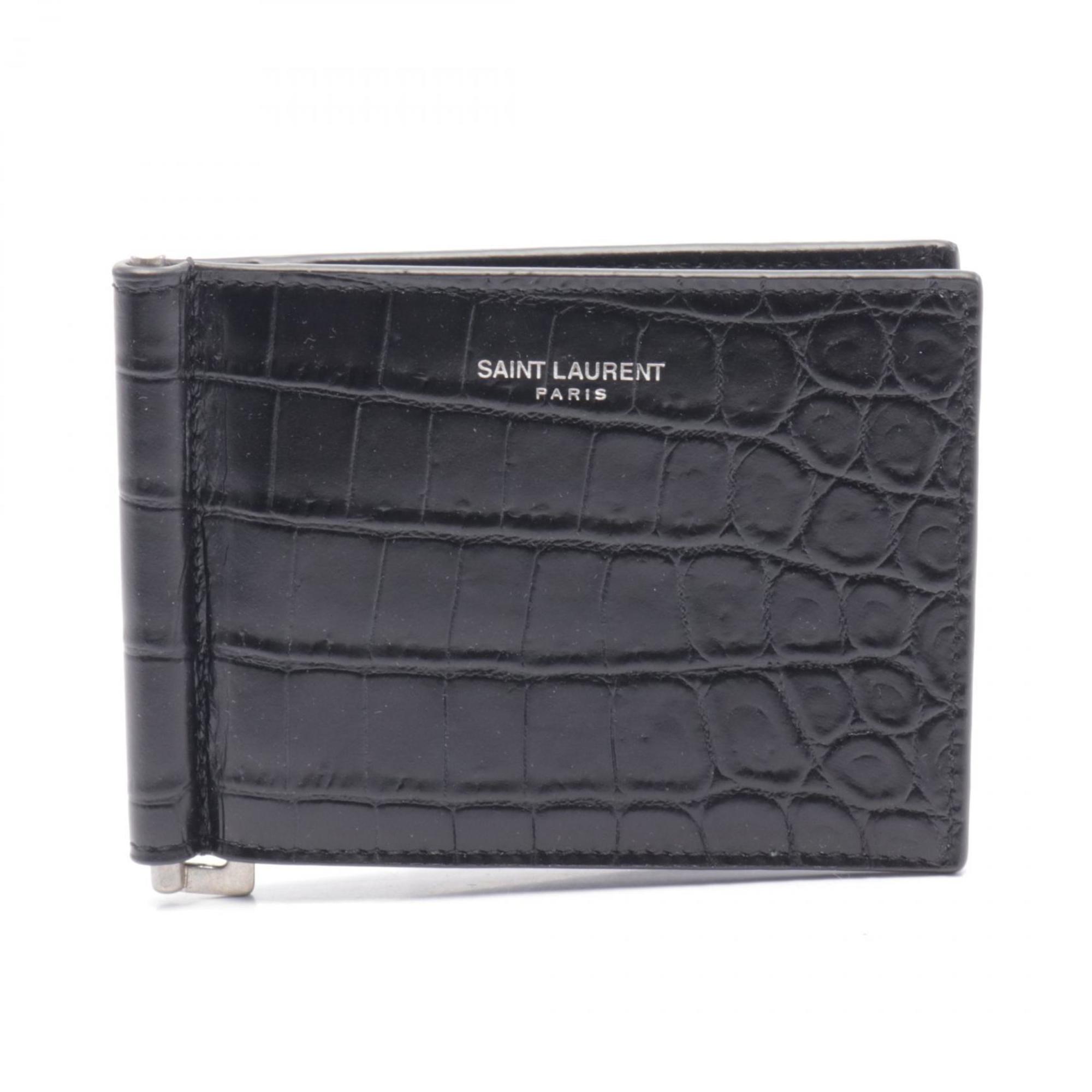 2275 Saint Laurent Leather Wallet (Bi Fold) (Pre Owned)
