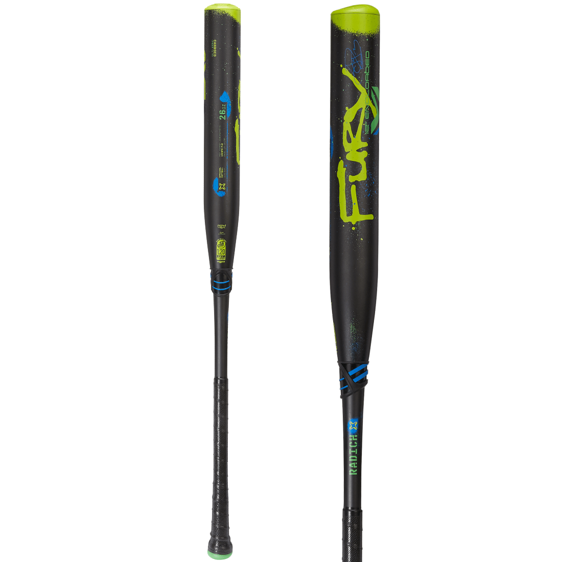 2025 Axe Fury 12” John Radich Signature End Loaded USSSA Slowpitch Softball Bat: L154PR FLR (Flared Handle)