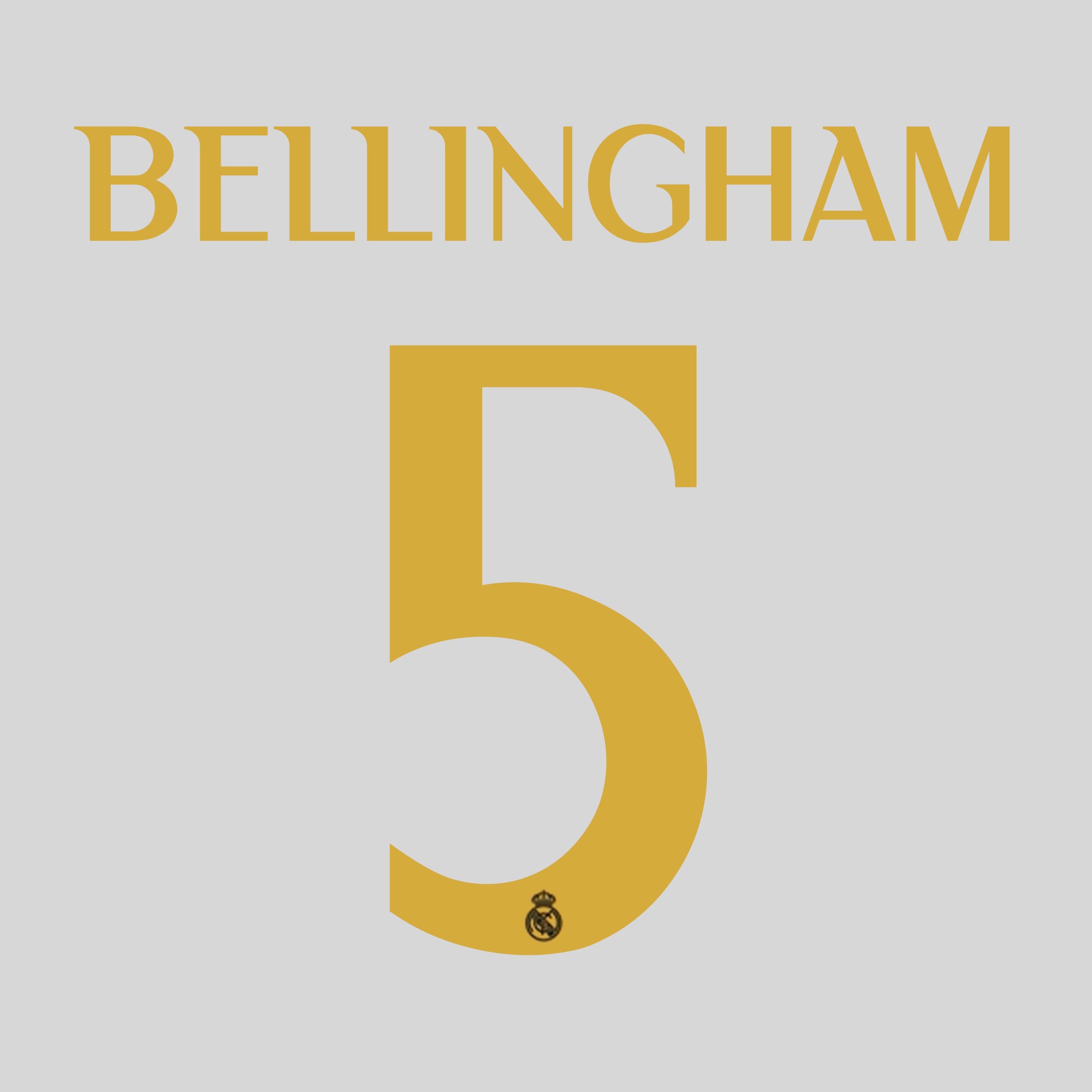 AVERY DENNISON Adult Away 3rd   BELLINGHAM 5 Real Madrid 23 24 Set