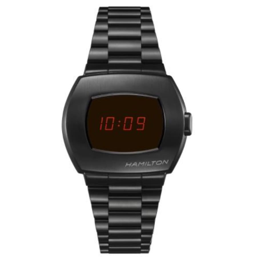 2818 Hamilton PSR Digital Quartz Black Steel Men's Watch H52404130